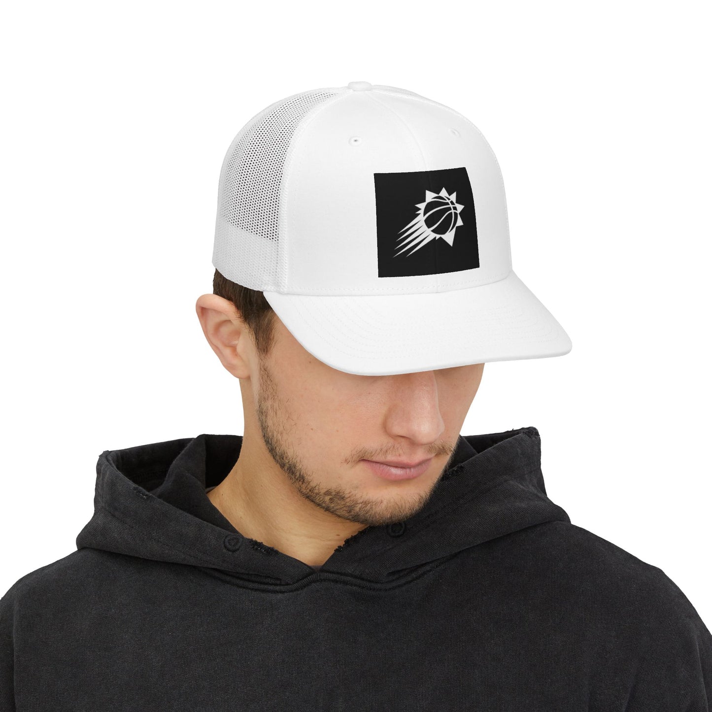 Phoenix Suns Vintage Logo Snapback Trucker Cap — Retro Basketball Mesh Hat