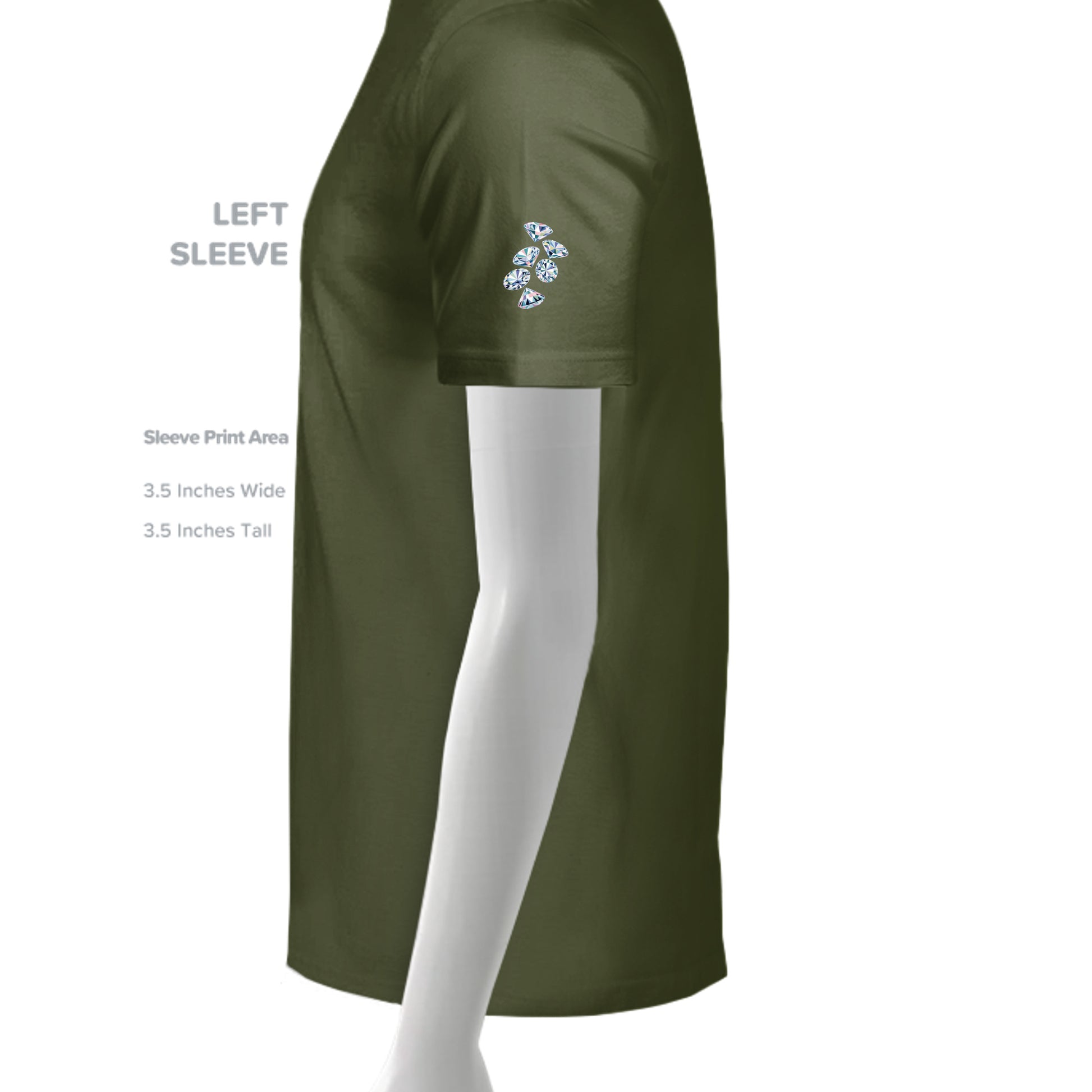 MILITARY GREEN - G500 - SLEEVE_LEFT